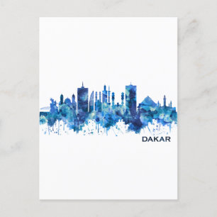 Cartes Pour Fêtes Annuelles Bleu de Dakar