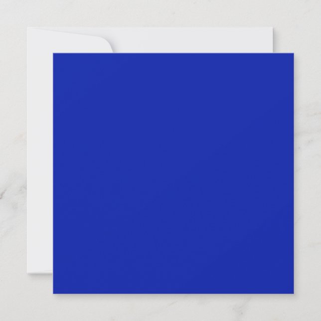 Cartes Pour Fêtes Annuelles Bleu (Pantone) (couleur solide) (Devant)