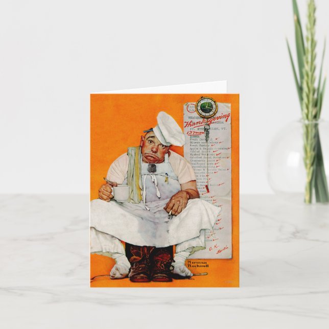 Cartes Pour Fêtes Annuelles Bleus de jour de thanksgiving (Devant)