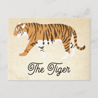 Cartes Pour Fêtes Annuelles Bloc couleur tigre