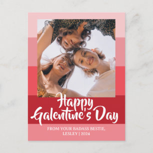 Cartes Pour Fêtes Annuelles Blocs de couleurs Coeur Heureux Galentines jour be