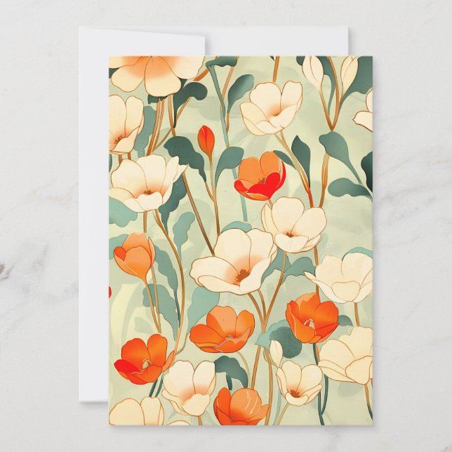 Cartes Pour Fêtes Annuelles Blossom vintage (Devant)