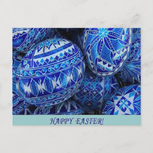 Cartes Pour Fêtes Annuelles Blue Happy Easter