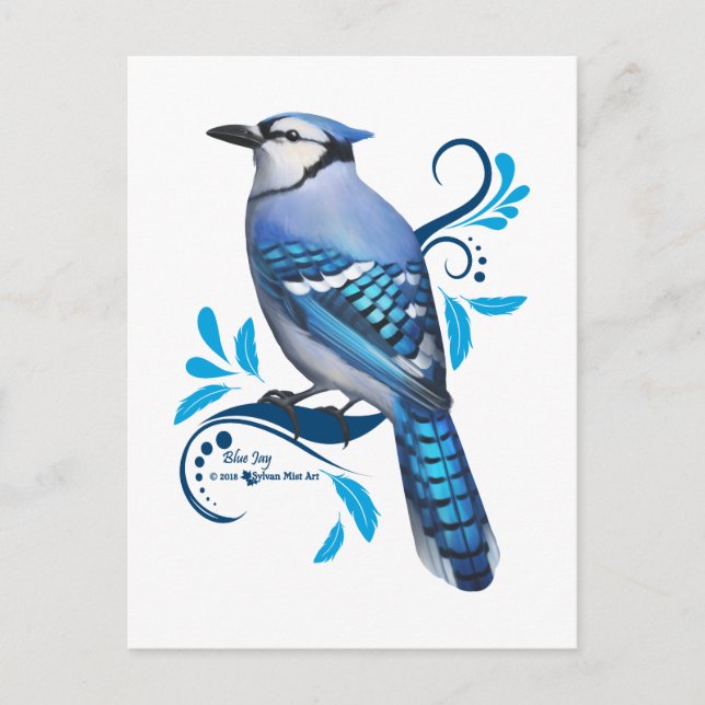 Cartes Pour Fêtes Annuelles Blue Jay (Devant)
