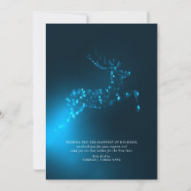 Blue Reindeer Elegant Business Corporate Christmas