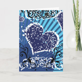 Cartes Pour Fêtes Annuelles Blue Valentine