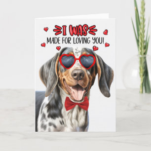 Cartes Pour Fêtes Annuelles Bluetick Coonhound Chien Fabriqué Vous Aimer Valen