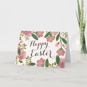 Cartes Pour Fêtes Annuelles Blush Bouquet Pâques