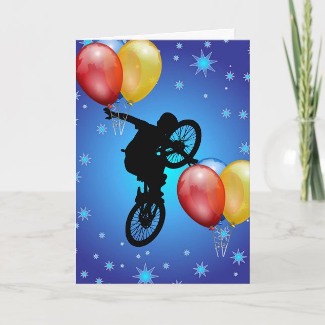 CARTES POUR FÊTES ANNUELLES BMX (Devant)
