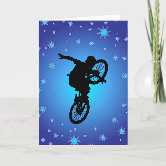 CARTES POUR FÊTES ANNUELLES BMX (Devant)