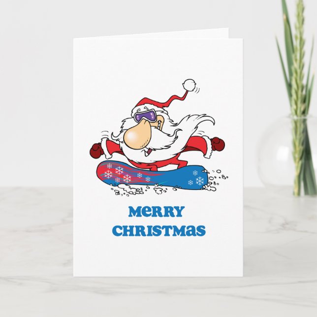 Cartes Pour Fêtes Annuelles BoardChick Père Noël Joyeux Noël (Devant)