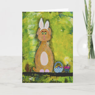 Cartes Pour Fêtes Annuelles Bob, le lapin tacheté de Pâques