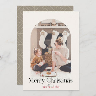 Cartes Pour Fêtes Annuelles Boho Arch 4 Photo Noël