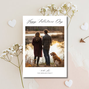 Cartes Pour Fêtes Annuelles Boho Calligraphie Noir Blanc Valentines Famille de