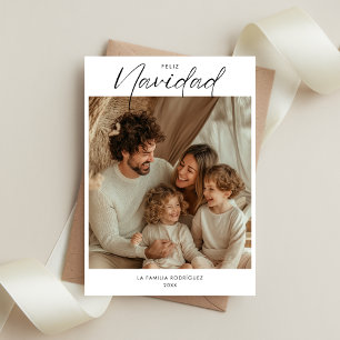 Cartes Pour Fêtes Annuelles Boho Christmas Feliz Navidad Photo Famille