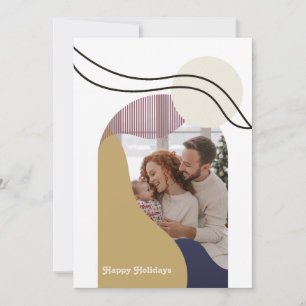 Cartes Pour Fêtes Annuelles Boho Moderne Arches Géométrique Photo de Fêtes
