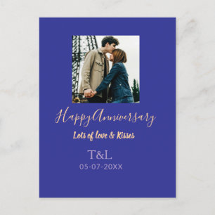 Cartes Pour Fêtes Annuelles Boho moderne heureux anniversaire ajouter nom bleu