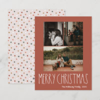 Boho rouge Polka point Noël Vertical 3 Photo