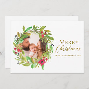 Cartes Pour Fêtes Annuelles Boho Wimsst Merry Christmas Family Photo