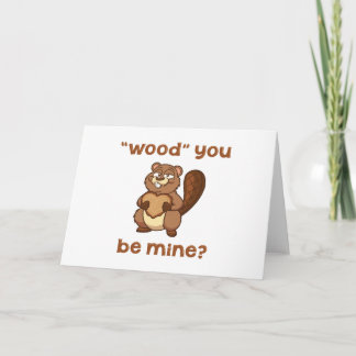 Cartes Pour Fêtes Annuelles "Bois" Tu Es À Moi
