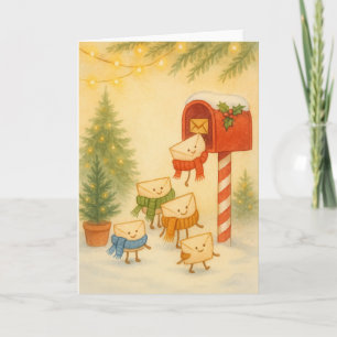 Cartes Pour Fêtes Annuelles Boîte aux lettres pour le Pôle Nord - Réchauffemen
