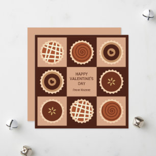 Cartes Pour Fêtes Annuelles Boîte de Chocolats Classe Valentine