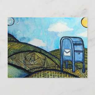 Cartes Pour Fêtes Annuelles Boîte de dépôt du facteur Service postal Art