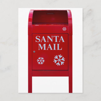 Cartes Pour Fêtes Annuelles Boîte père Noël Red Mail avec des flocons de neige