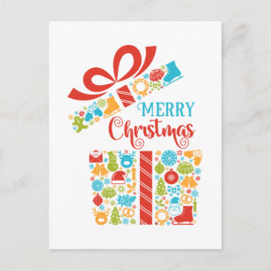 Cartes Pour Fêtes Annuelles Boîte surprise de Noël