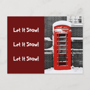 Cartes Pour Fêtes Annuelles Boîte Téléphonique Rouge