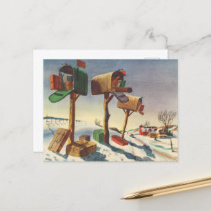 Cartes Pour Fêtes Annuelles Boîtes aux lettres Festive de Noël