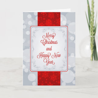 Cartes Pour Fêtes Annuelles Bokeh Merry Christmas Holiday Card