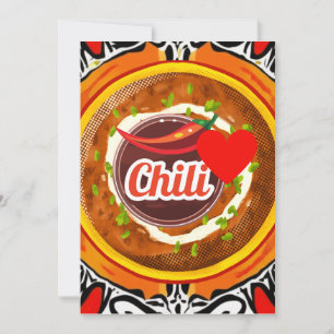 Cartes Pour Fêtes Annuelles bol pour chili