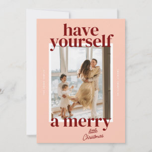 Cartes Pour Fêtes Annuelles Bold Ayez-vous un joyeux petit Noël photo