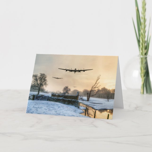 Cartes Pour Fêtes Annuelles Bombardement d'hiver (Devant)