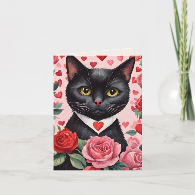 Cartes Pour Fêtes Annuelles Bombay Cat Purr-fect Valentine Card (Devant)
