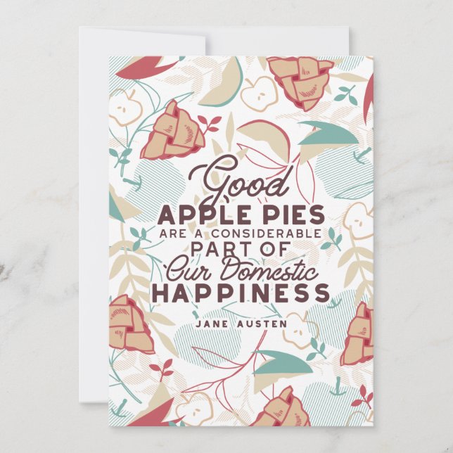 Cartes Pour Fêtes Annuelles Bon devis Apple Pies (Devant)