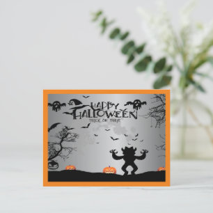 Cartes Pour Fêtes Annuelles Bon Fantôme d'Halloween et Citrouilles
