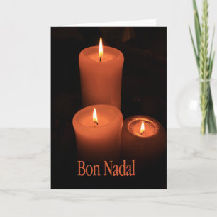 Cartes Pour Fêtes Annuelles Bon Nadal Chandelles Catalanes
