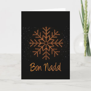 Cartes Pour Fêtes Annuelles Bon Nadal Lumières cristal