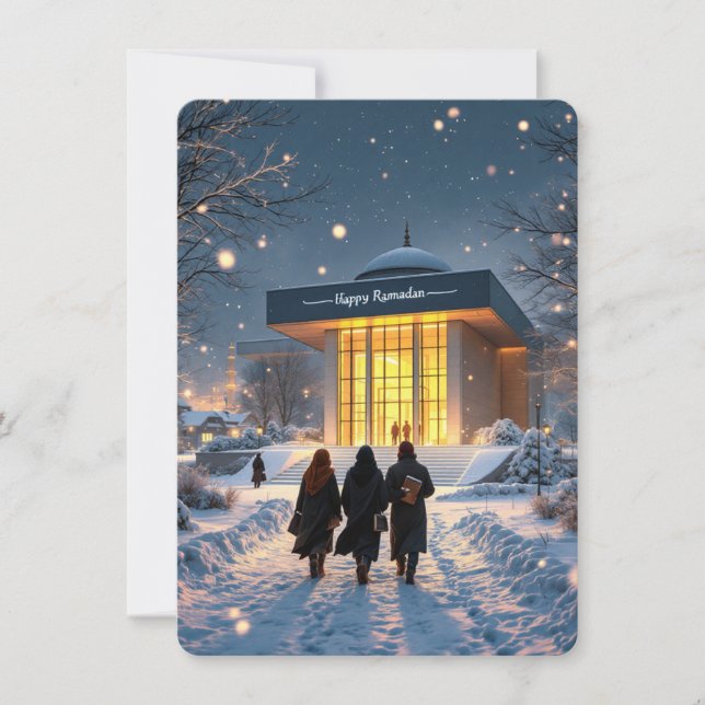 Cartes Pour Fêtes Annuelles Bon Ramadan (Devant)