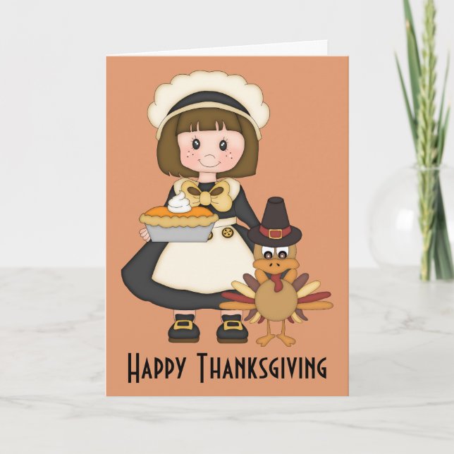 Cartes Pour Fêtes Annuelles Bon thanksgiving (Devant)