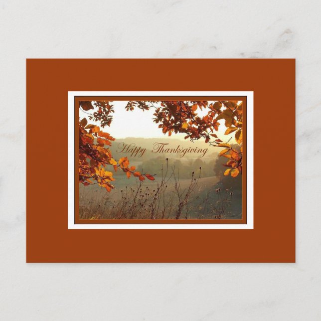 Cartes Pour Fêtes Annuelles Bon thanksgiving (Devant)