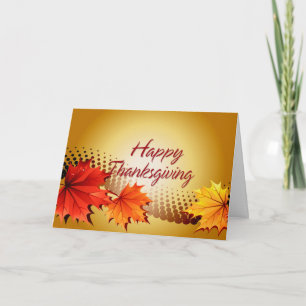 Cartes Pour Fêtes Annuelles Bon thanksgiving 16 Options Papier d'emballage