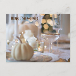 Cartes Pour Fêtes Annuelles Bon thanksgiving blanc de la table