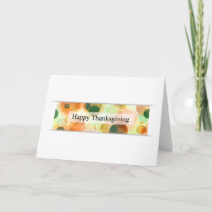 Cartes Pour Fêtes Annuelles bon thanksgiving (bokeh)
