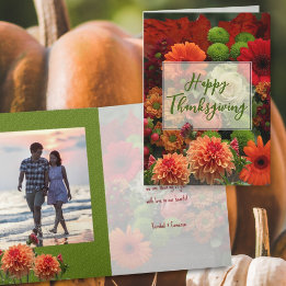 Cartes Pour Fêtes Annuelles Bon thanksgiving Bouquet d'automne photo