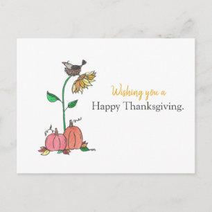 Cartes Pour Fêtes Annuelles Bon thanksgiving Crow