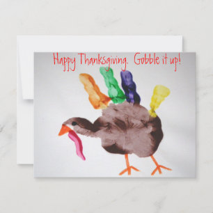 Cartes Pour Fêtes Annuelles Bon thanksgiving de la Turquie.  Faites-le monter 