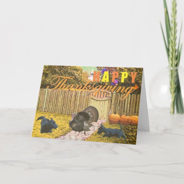 Cartes Pour Fêtes Annuelles Bon thanksgiving de Scottie (Devant)